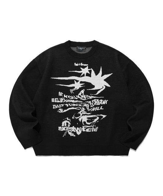 Nice Ghost Club Tornado Logo Knit