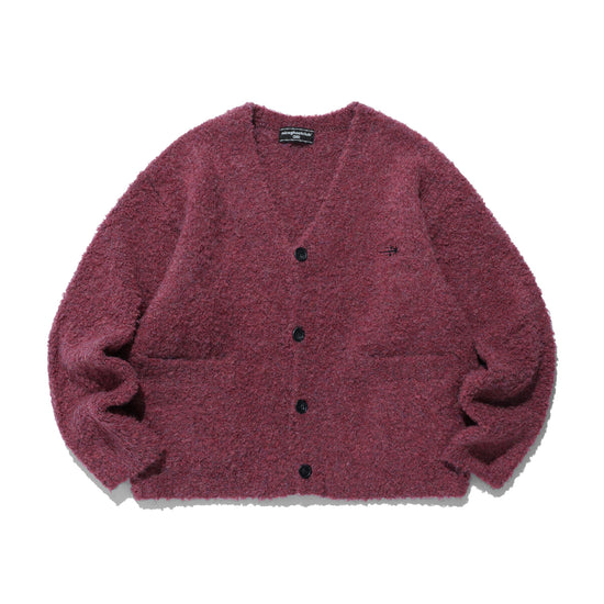 Nice Ghost Club Boucle 3Stars Logo Cardigan [Pink]