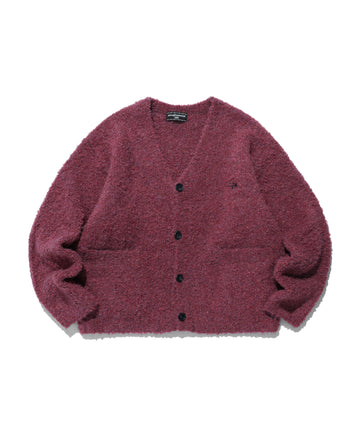 Nice Ghost Club Boucle 3Stars Logo Cardigan [Pink]
