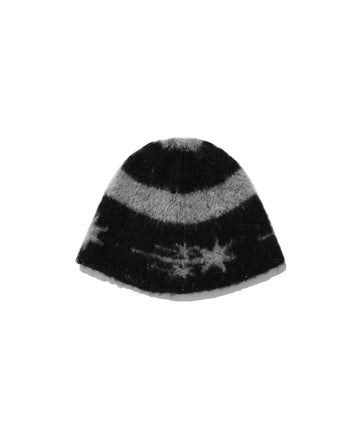 Nice Ghost Club Stripe 3Star Logo Mohair Beanie
