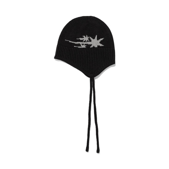 Nice Ghost Club 3 Stars Logo Earcap Beanie [Black]