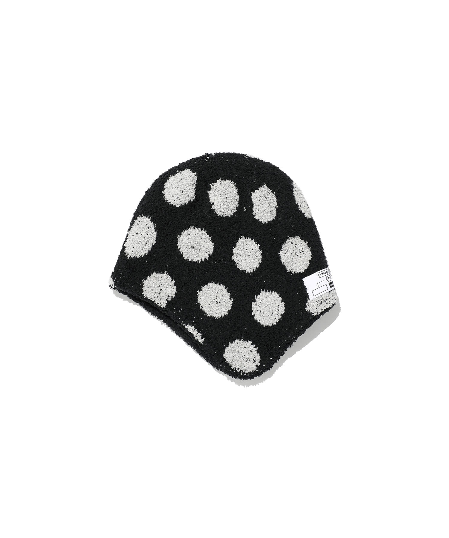Nice Ghost Club FFATS Dot Earcap Beanie [Black]