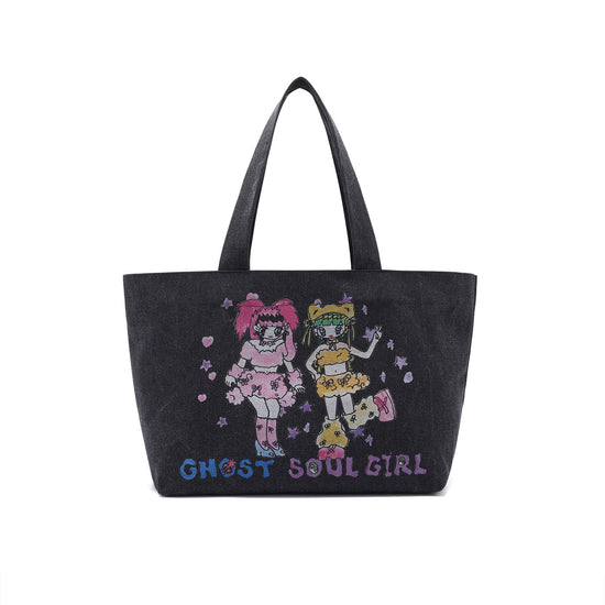Nice Ghost Club Soul Pussy Cat Ghost Soul Girl Tote Bag