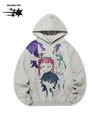 Nice Ghost Club Ghost Angels Glitter Hoodie [Grey]