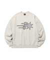 Nice Ghost Club 3 Star Logo Applique Sweatshirt