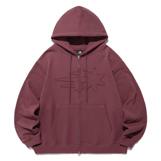 Nice Ghost Club 3Star Logo Zip Hoodie