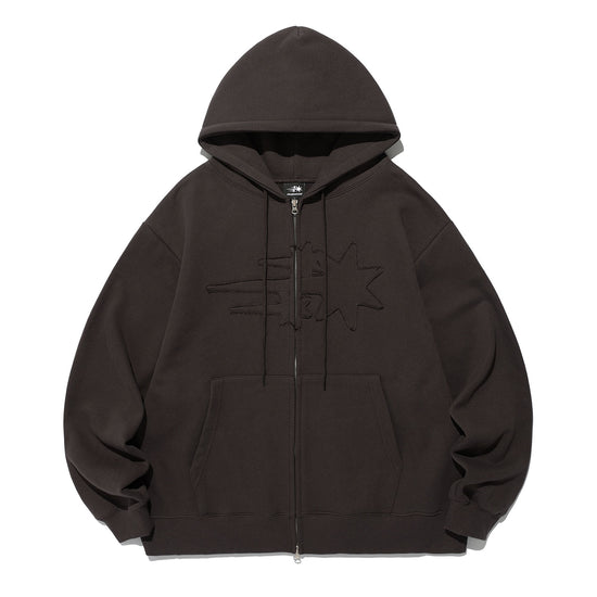 Nice Ghost Club 3Star Logo Zip Hoodie