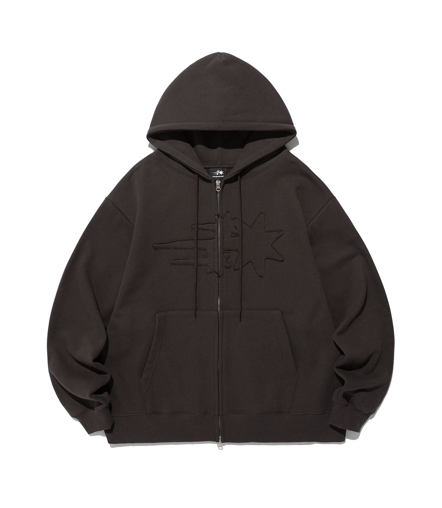 Nice Ghost Club 3Star Logo Zip Hoodie