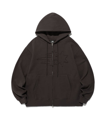 Nice Ghost Club 3Star Logo Zip Hoodie