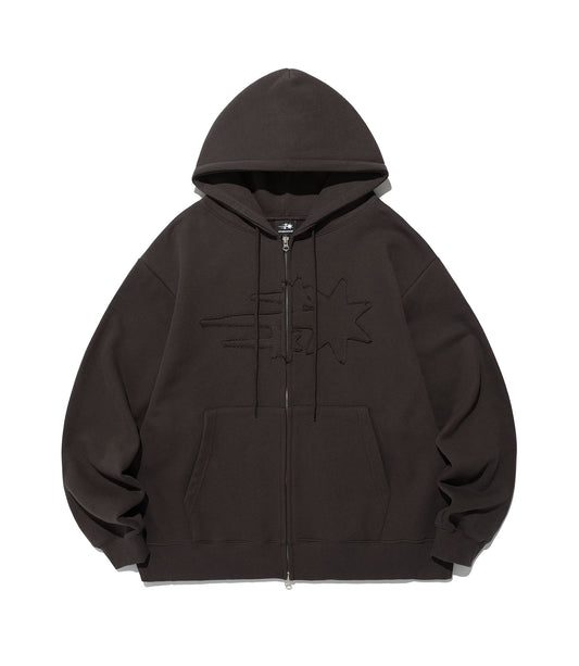 Nice Ghost Club 3Star Logo Zip Hoodie