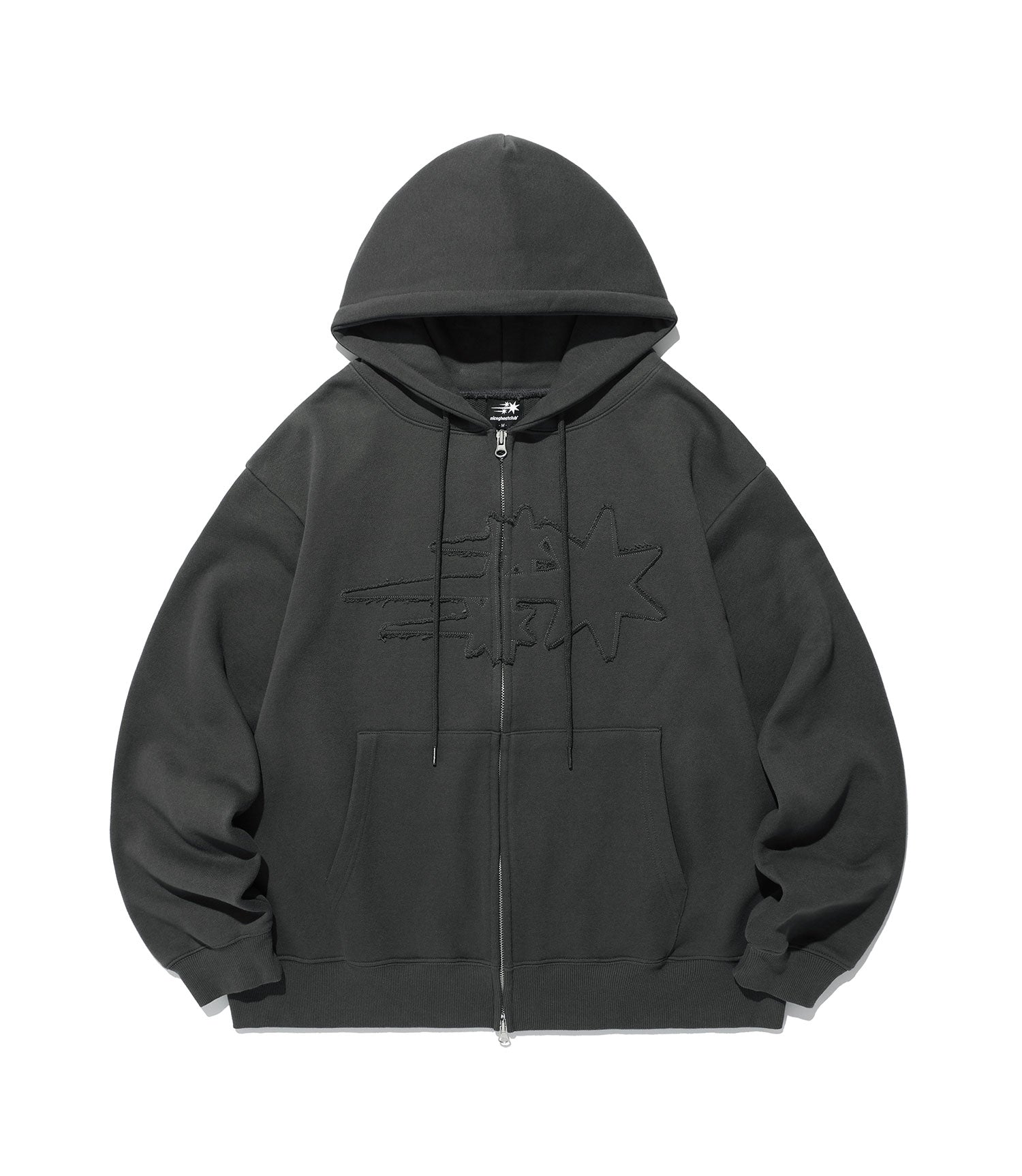 Nice Ghost Club 3 Star Logo Zip Hoodie