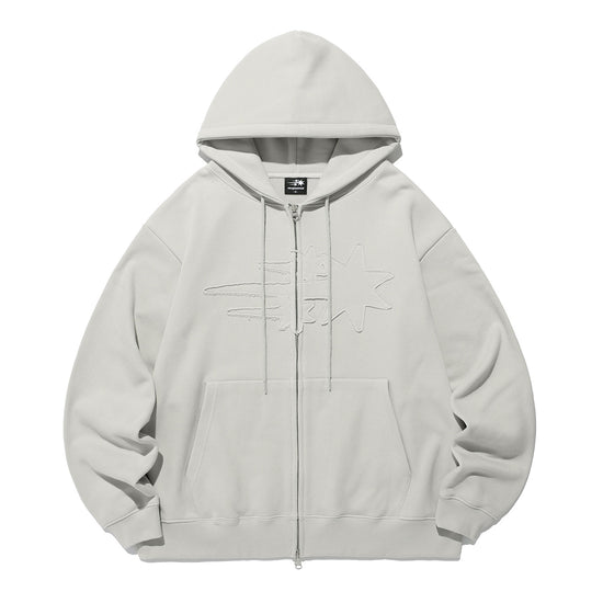 Nice Ghost Club 3Star Logo Zip Hoodie
