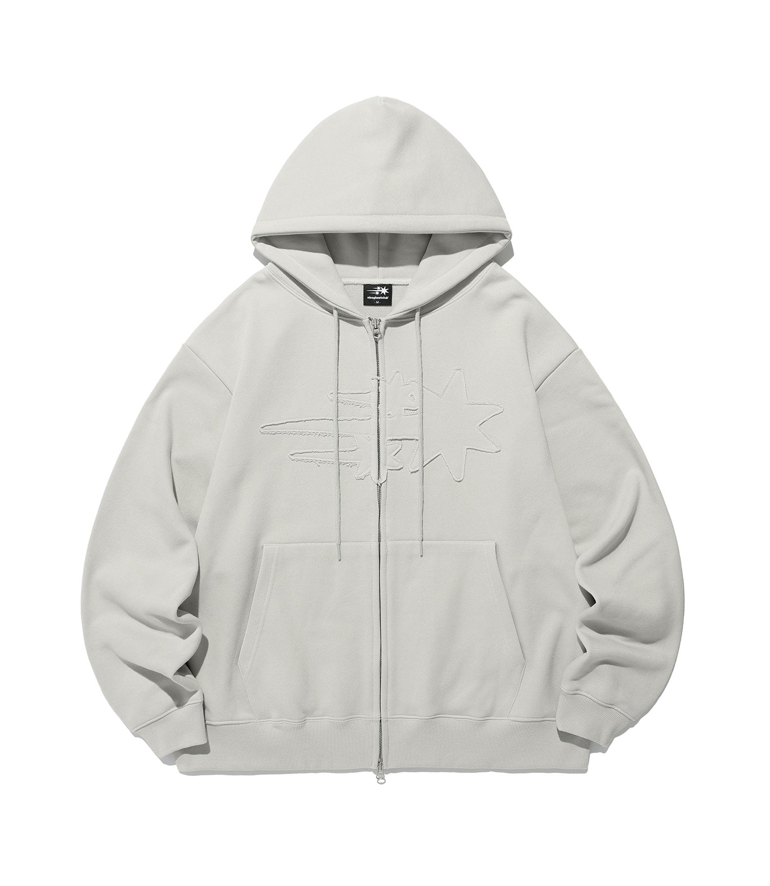 Nice Ghost Club 3Star Logo Zip Hoodie