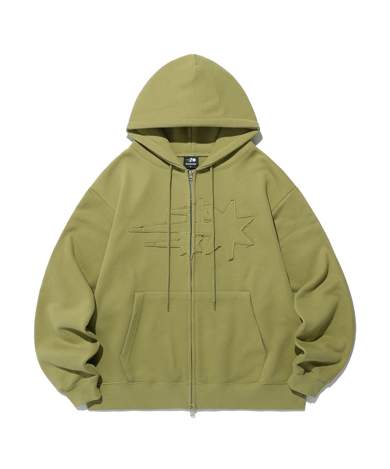 Nice Ghost Club 3 Star Logo Zip Hoodie