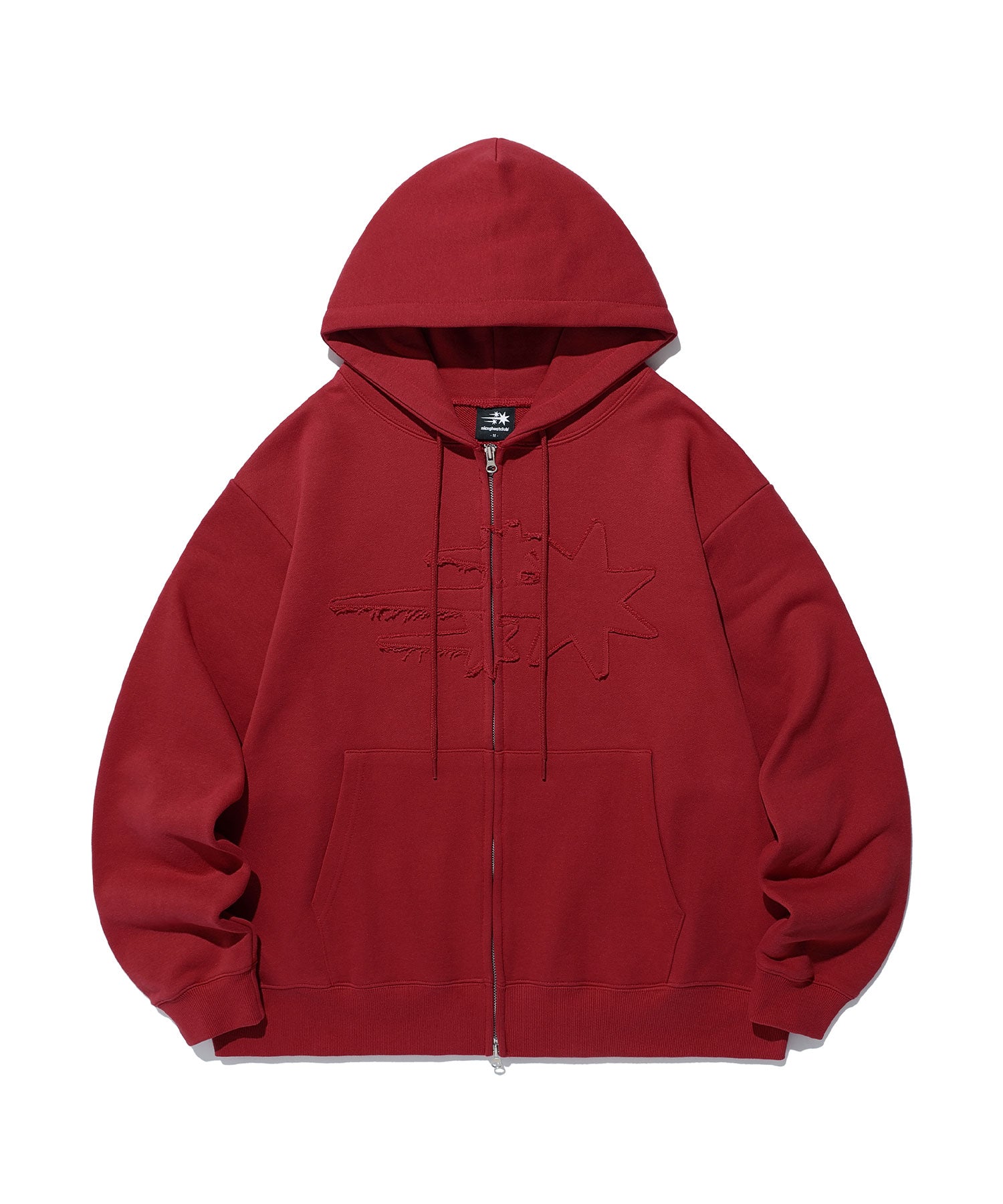 Nice Ghost Club 3Star Logo Zip Hoodie