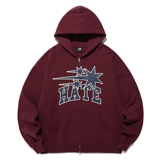 Nice Ghost Club 3 Stars Hate Hoodie Zip Up