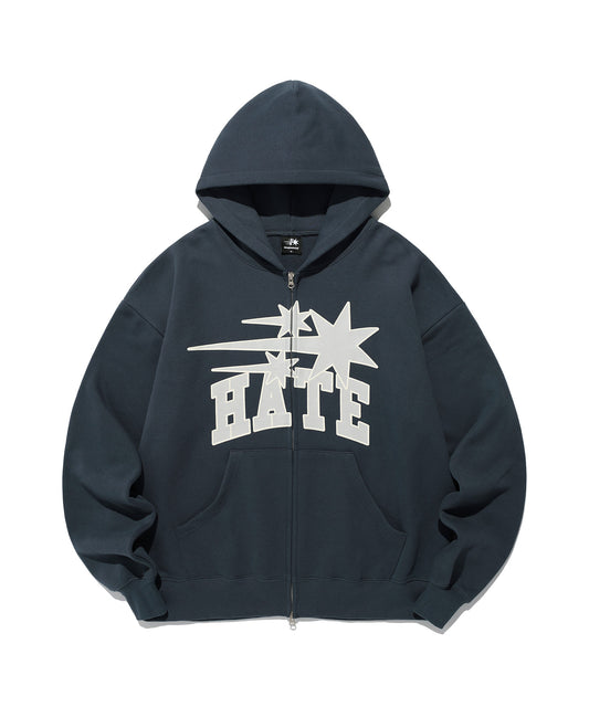 Nice Ghost Club 3 Stars Hate Hoodie Zip Up