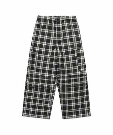 Nice Ghost Club Check Parachute Cargo Pants