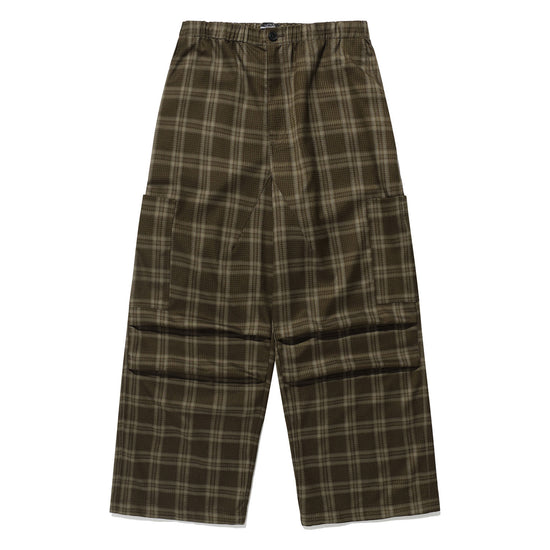 Nice Ghost Club Check Parachute Cargo Pants