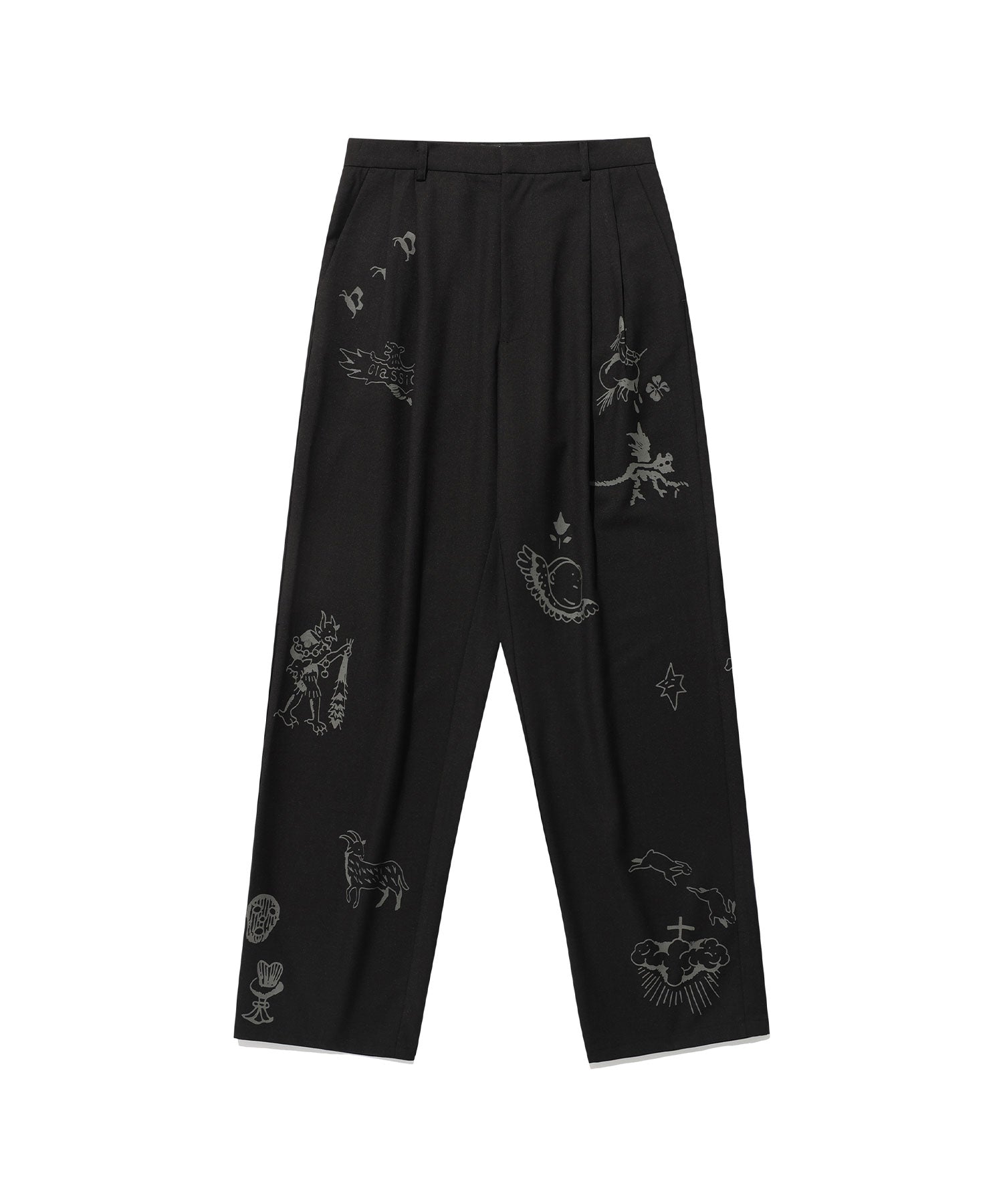 Nice Ghost Club Tattoo Tailored Pants