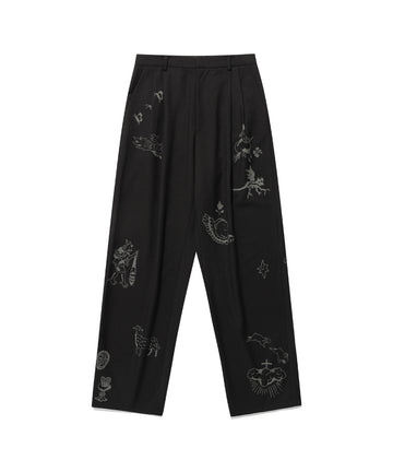 Nice Ghost Club Tattoo Tailored Pants