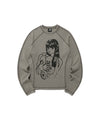 Nice Ghost Club Doll and the Girl Waffle Long Sleeve Tee