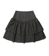 Nice Ghost Club Lowrise Shirring Denim Skirt