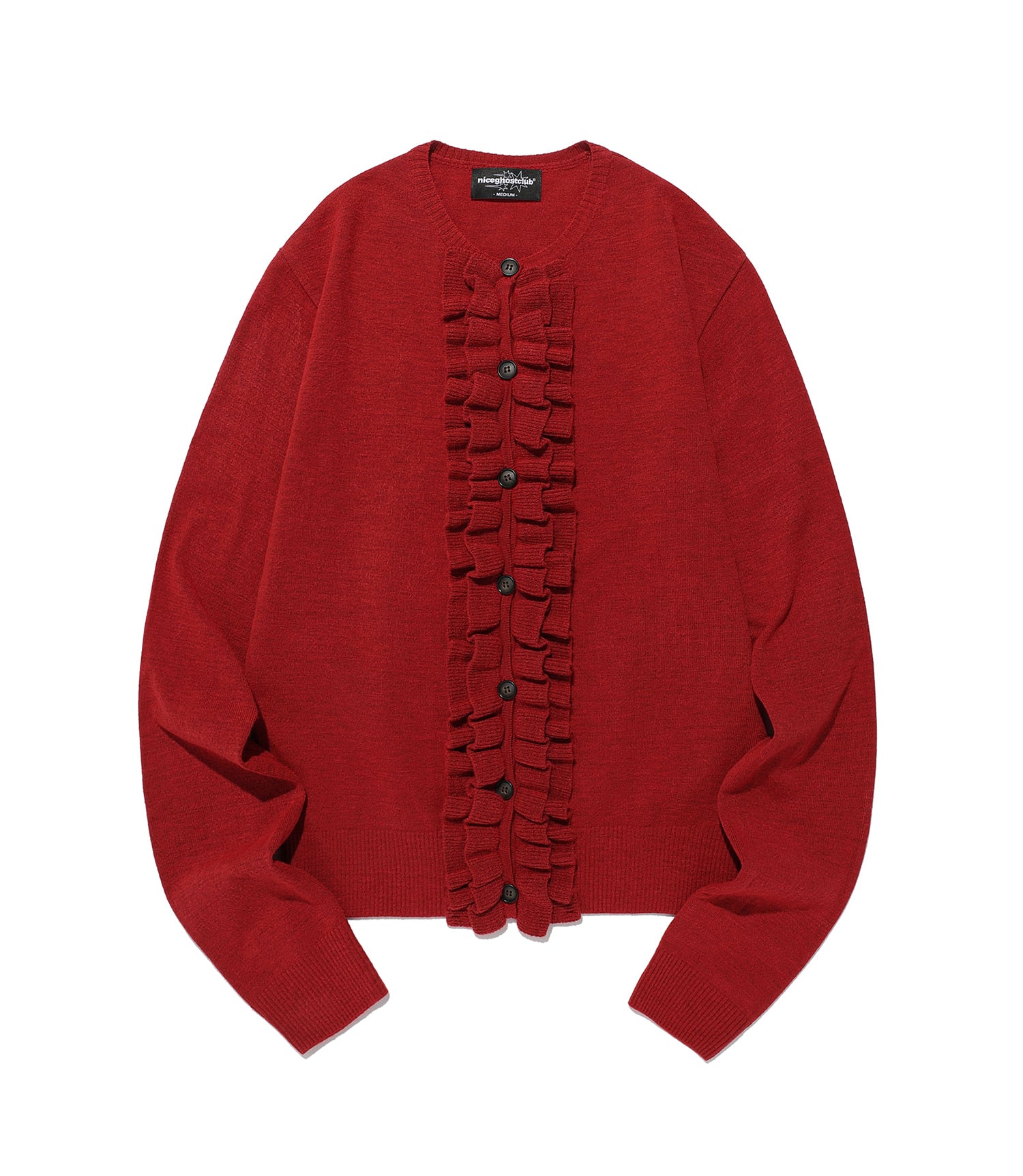 Nice Ghost Club Frill Knit Cardigan