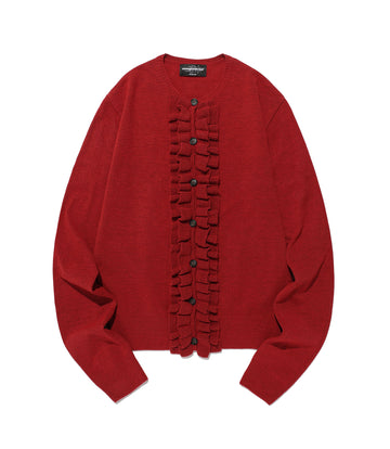 Nice Ghost Club Frill Knit Cardigan
