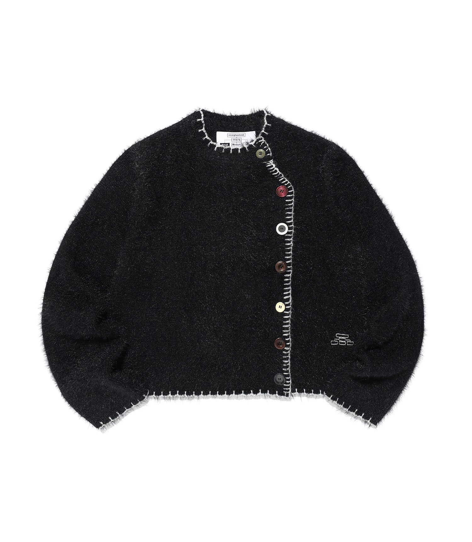 Nice Ghost Club FFATS Button Cardigan [Black]