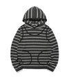 Nice Ghost Club Stripe Sleeveless Hoodie [Charcoal]