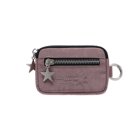 Nice Ghost Club Stitched 3Star Card Wallet [Purple]