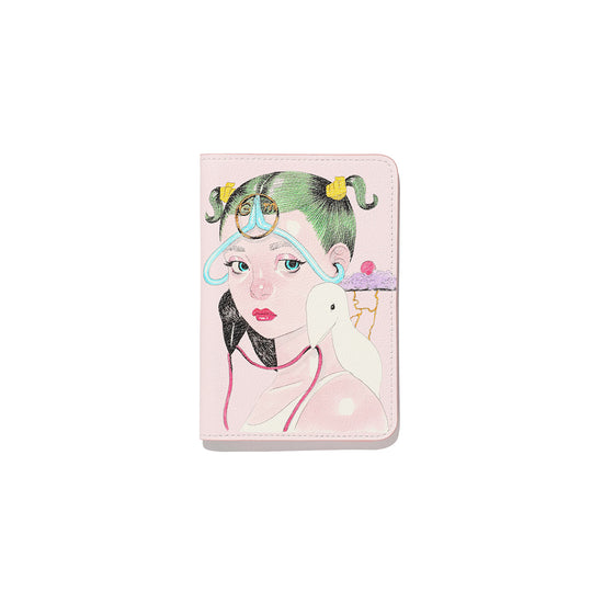 Nice Ghost Club Gakiya Isamu Passport Case [Pink]