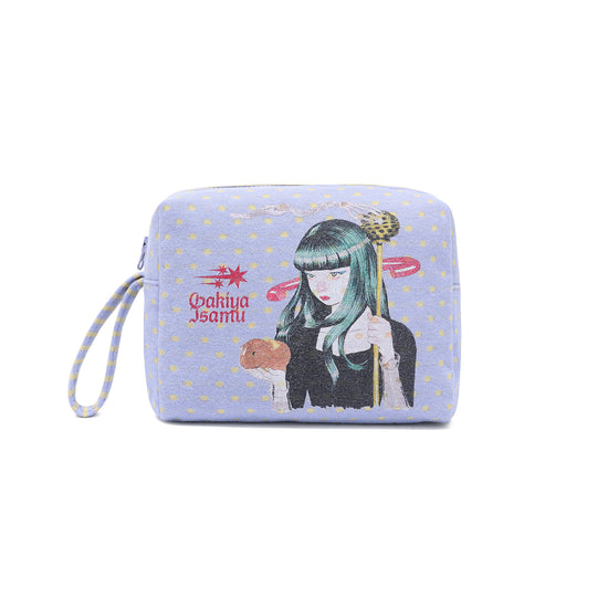 Nice Ghost Club Gakiya Isamu Fabric Pouch [Purple]