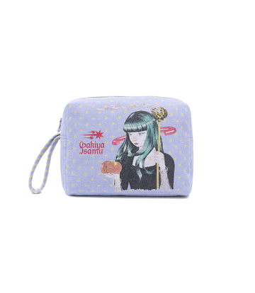 Nice Ghost Club Gakiya Isamu Fabric Pouch [Purple]