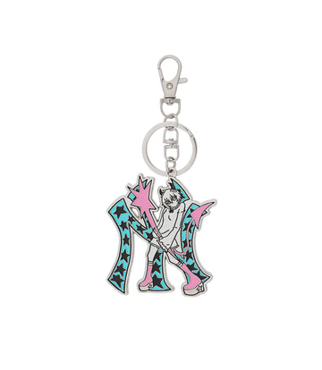 Nice Ghost Club Star Gang Girl Metal Keychain [Silver]