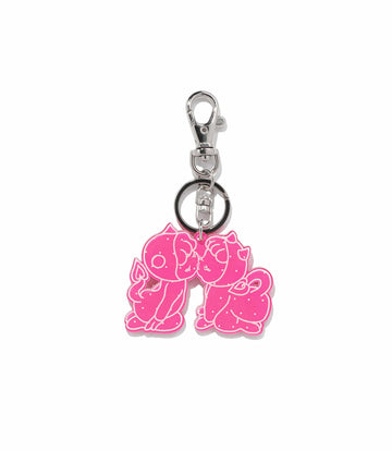 Nice Ghost Club Devil Dot Acrylic Keychain [Pink]