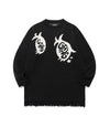 Nice Ghost Club Girl Gang Eyes Fringed Knit