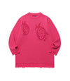 Nice Ghost Club Girl Gang Eyes Fringed Knit