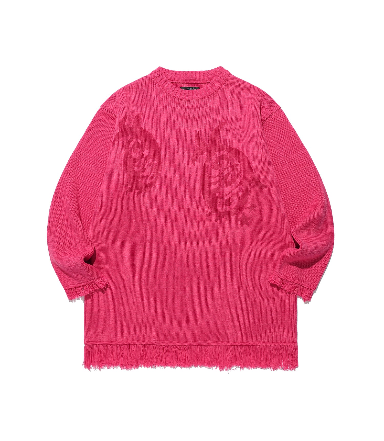 Nice Ghost Club Girl Gang Eyes Fringed Knit