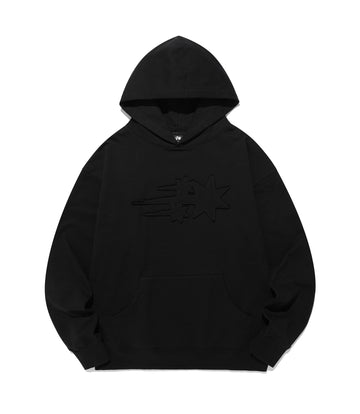 Nice Ghost Club 3Star Logo Hoodie [Black]