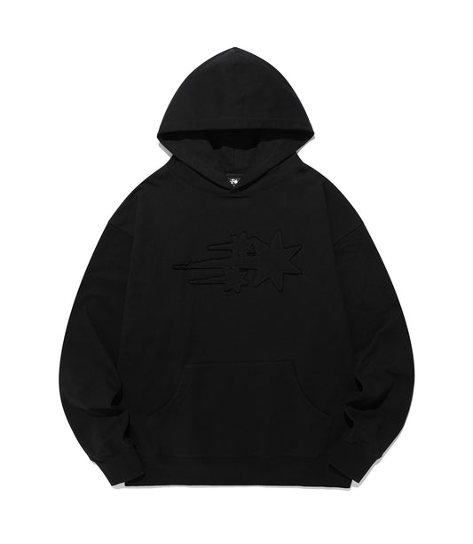 Nice Ghost Club 3Star Logo Hoodie [Black]