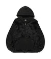 Nice Ghost Club Fur Yeti Zip-Up Hoodie [Black]