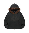 Nice Ghost Club Dark Fantasy Fur Hoodie Zip Up