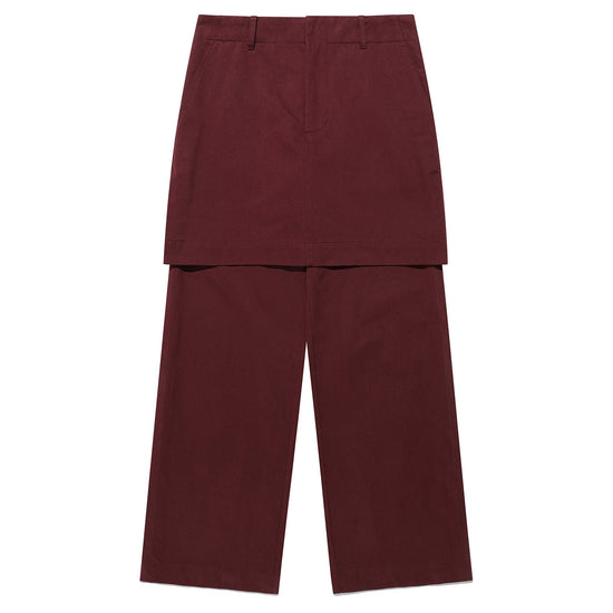 Nice Ghost Club Layered Skirt Chino Pants