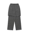 Nice Ghost Club Stripe Layered Skirt Pants