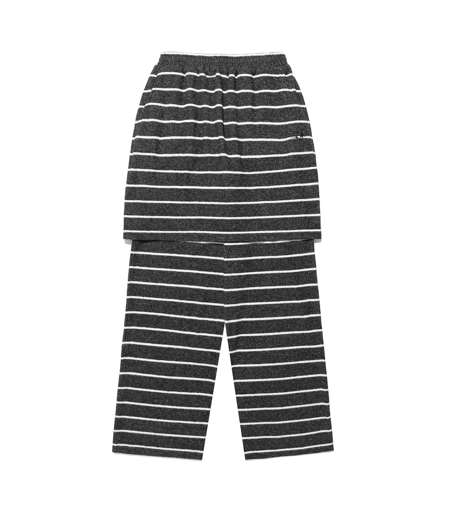 Nice Ghost Club Stripe Layered Skirt Pants