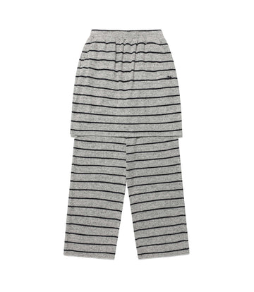 Nice Ghost Club Stripe Layered Skirt Pants