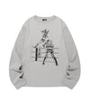 Nice Ghost Club Wrestling Star Long Sleeve Tee