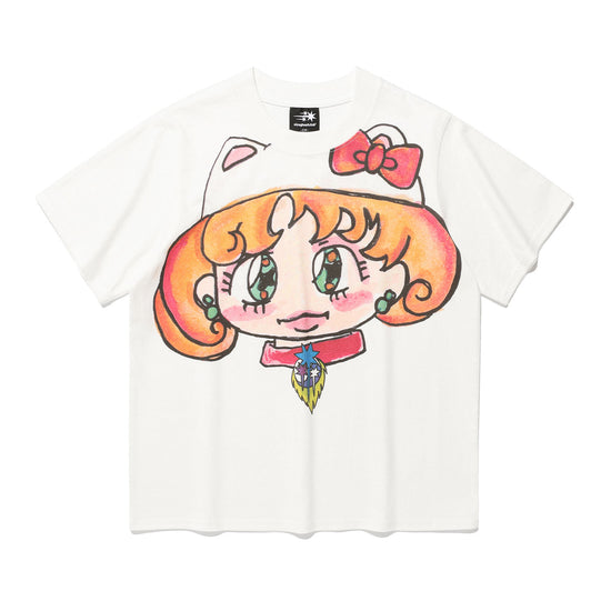 Nice Ghost Club Ghost Soul Girl Cat Tee [White]